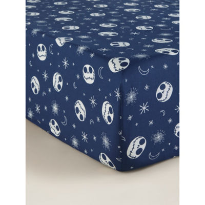 George Home Disney Nightmare Before Christmas navy double fitted sheet - British product
