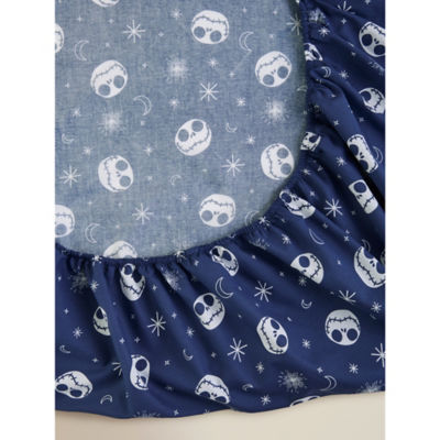 George Home Disney Nightmare Before Christmas navy fitted sheet king (British brand)
