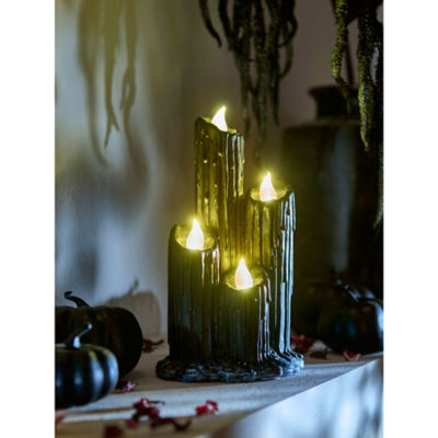 Halloween black candle 13x9.5x21.5cm - British product