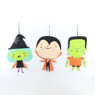 Halloween hanging decorations witch vampire Frank, imported from the UK