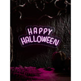 Happy Halloween neon sign multi-colour acrylic - British product