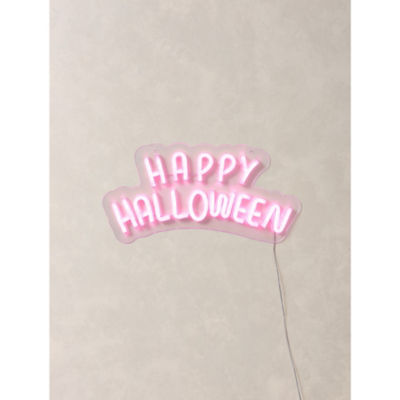Happy Halloween neon sign multi-colour acrylic - British product