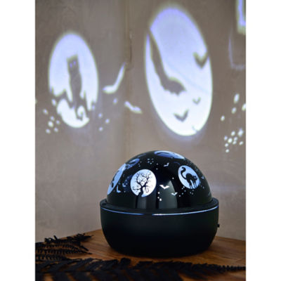 Halloween black and white projector light 11x11x22cm - British product