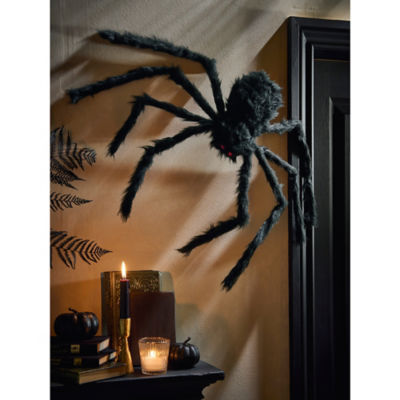 Halloween black spider decoration 44 cm - British product