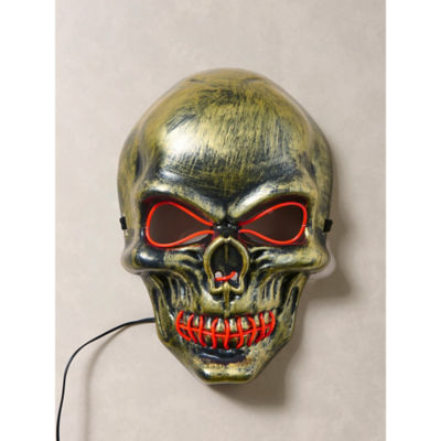 Light Up Skull Mask multi-coloured 16x7x24cm, UK version