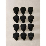 Halloween flocked heads decoration multi-coloured small, imported from the UK