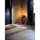 White Halloween spider web decoration large, UK version