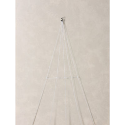 White Halloween spider web decoration large, UK version