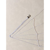 White Halloween spider web decoration large, UK version