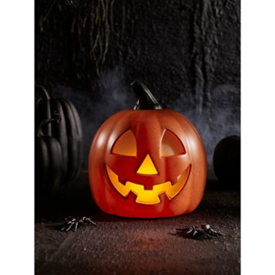 Halloween light up orange pumpkin 13x13x14cm, imported from the UK