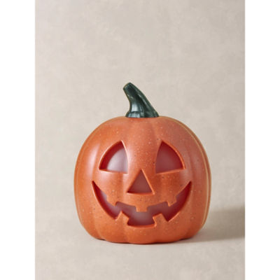 Halloween light up orange pumpkin 13x13x14cm, imported from the UK