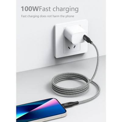 Asda Tech USB-C braided charging cable 1.8m (British brand)