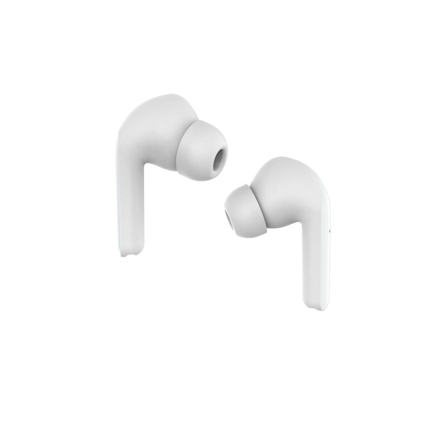 Asda Tech white earphones with microphone and touch control (British brand)