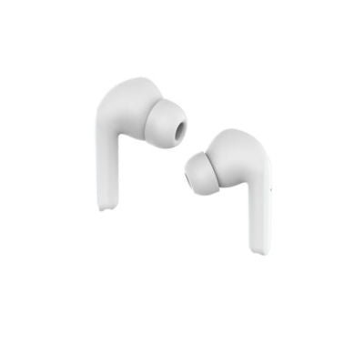 Asda Tech white earphones with microphone and touch control (British brand)