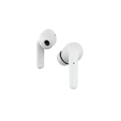 Asda Tech white earphones with microphone and touch control (British brand)
