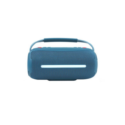 Asda Tech Blue portable Bluetooth speaker with lights (British brand)