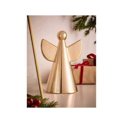 GH gold-tone Christmas angel ornament 18.5x10x10cm - British product