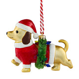 GH dog wreath bauble Christmas ornament 12x12 (British brand)