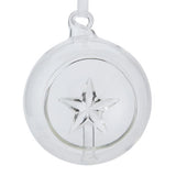GH glass star bauble 8cm, UK version