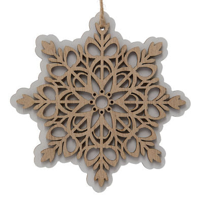 GH snowflake bauble 12x12 cm (British brand)