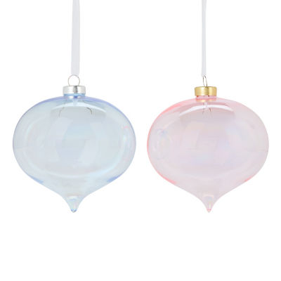 GH glass bauble ornament 10 x 10 x 11.5cm (British brand)