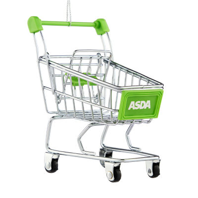 Asda shopping trolley bauble 12cm, UK version