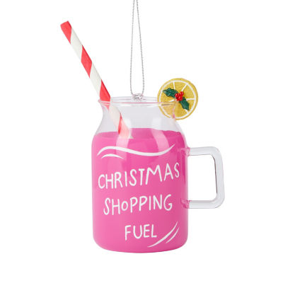 GH glass cocktail bauble for Christmas tree, UK version