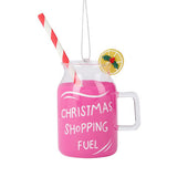 GH glass cocktail bauble for Christmas tree, UK version