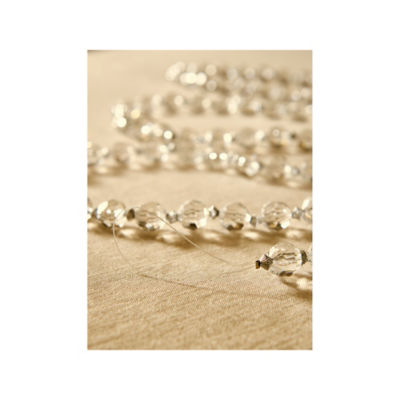 Clear plastic beaded garland 1.83m, UK version