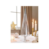 Black and white glass Christmas tree 30cm, UK version