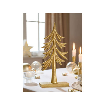 GH gold tone Christmas tree table decoration, imported from the UK