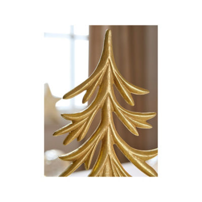 GH gold tone Christmas tree table decoration, imported from the UK