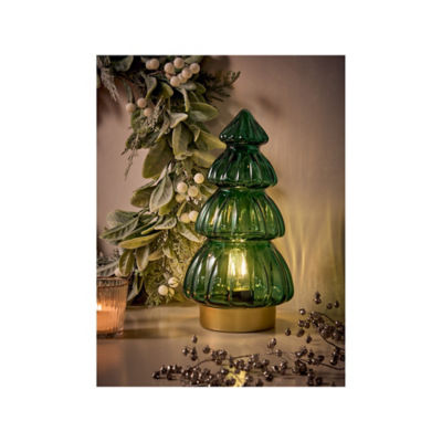 GH LED glass tree green 28.5cm (British brand)