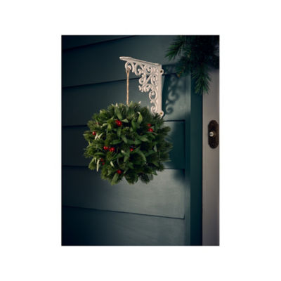 GH red berry topiary ball 37x25x25cm - British product