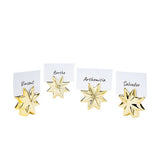 Gold star name place holders ceramic 4 pack - British product