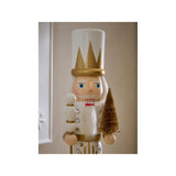GH white wooden Christmas nutcracker 38cm - British product