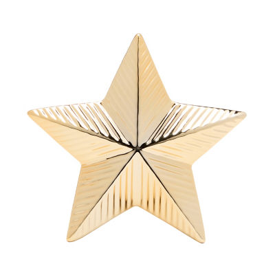 GH gold ceramic star decoration 19cm, imported from the UK