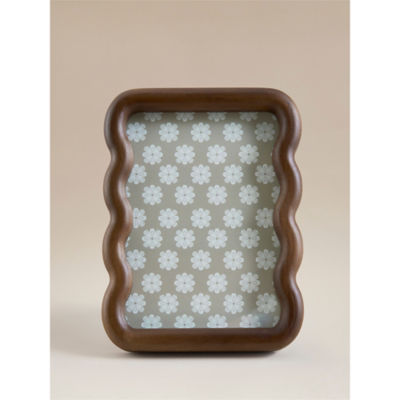 Picture frame brown wavy wood 2.5x15.5x20.4cm (British brand)