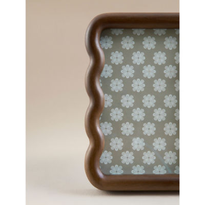 Picture frame brown wavy wood 2.5x15.5x20.4cm (British brand)