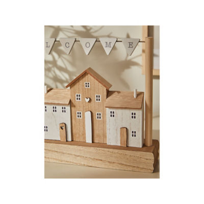 George Home white welcome sign 25.5x5x18cm - British product