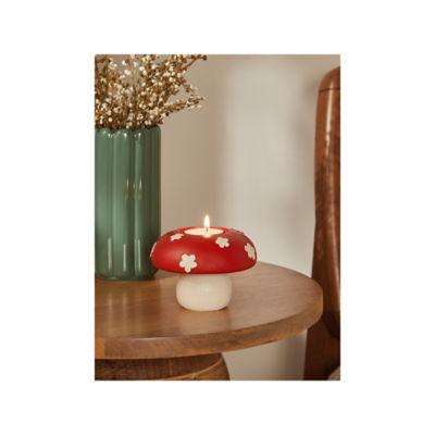 George Home red and white mushroom tealight holder 11cm - British product