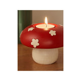 George Home red and white mushroom tealight holder 11cm - British product