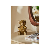 George Home resin trinket dish natural brown 16cm, UK version