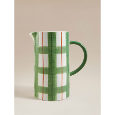 George Home ceramic check jug vase, imported from the UK