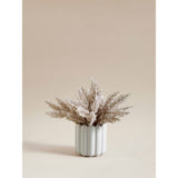 George Home white fern ribbed pot (British brand)