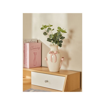 George Home white bow detail vase, UK version