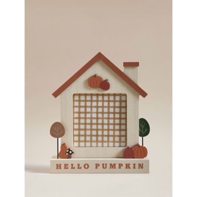 George Home Orange Hello pumpkin sign 20x2.5x16.5cm - British product
