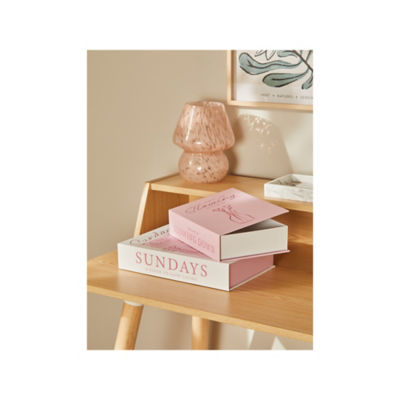 George Home Pink Storage Books set of 2 27x19x11cm, UK version