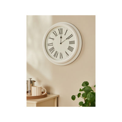 ASDA George Home White Large Traditional Wall Clock- Buy online at McGrocer