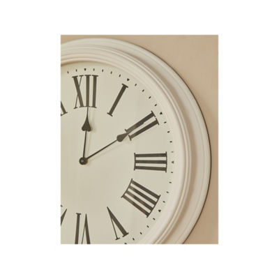 George Home white large traditional clock 45cm (British brand)